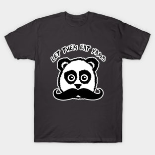 Funny Mustache Panda Let The Eat Yams T-Shirt